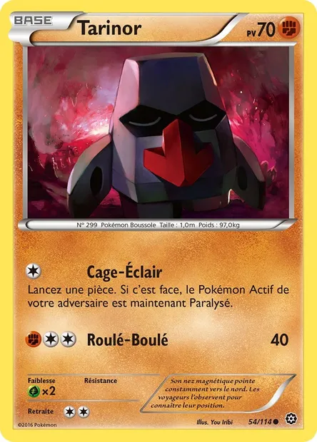 Tarinor, carte Pokémon STS 54 — extension Offensive Vapeur