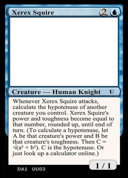 Xerex Squire, carte Magic UNK UU03c — extension Unknown Event
