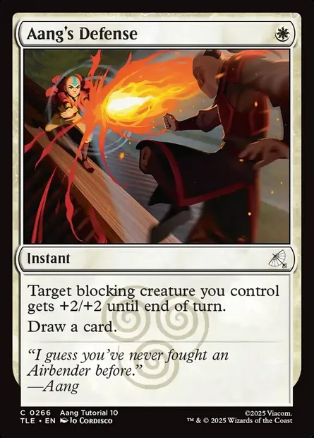 Aang's Defense, Magic card TLE 266 — Avatar: The Last Airbender Eternal set