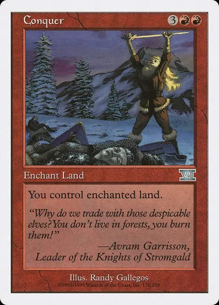 Conquête, carte Magic 6ED 171 — extension Classic Sixth Edition