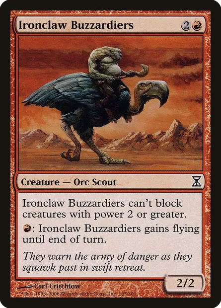 Ironclaw Buzzardiers, Magic card TSP 165 — Time Spiral set