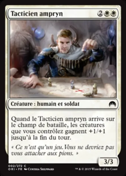Tacticien ampryn, carte Magic ORI 2 — extension Magic Origines