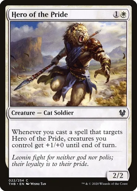 Hero of the Pride, Magic card THB 22 — Theros Beyond Death set
