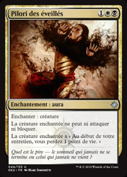 Pilori des éveillés, carte Magic GK2 44 — extension RNA Guild Kit