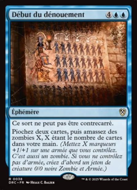 Début du dénouement, carte Magic DRC 38 — extension Aetherdrift Commander