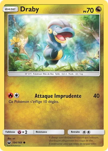 Draby, carte Pokémon CES 104 — extension Tempête Céleste