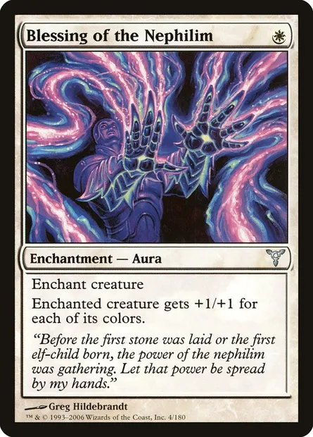 Bénédiction des nephilims, carte Magic DIS 4 — extension Discorde
