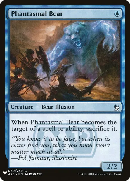 Ours phantasmatique, carte Magic PLST A25-69 — extension The List