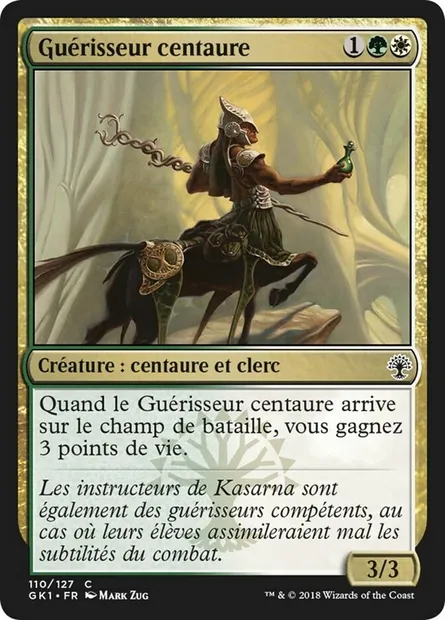 Guérisseur centaure, carte Magic GK1 110 — extension GRN Guild Kit