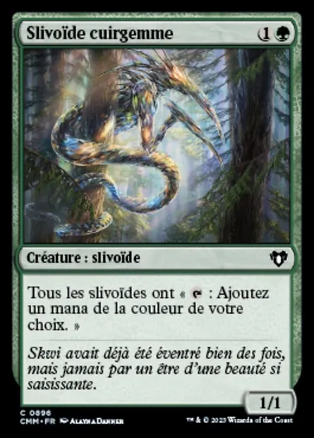 Slivoïde cuirgemme, carte Magic CMM 896 — extension Commander Masters