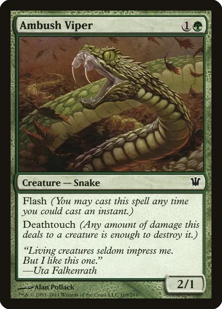 Ambush Viper, Magic card ISD 169 — Innistrad set