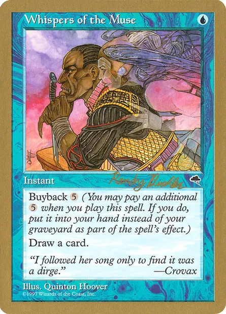 Whispers of the Muse, Magic card WC98 rb103 — World Championship Decks 1998 set