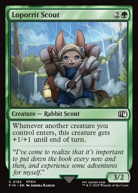 Loporrit Scout, Magic card FIN 192 — Final Fantasy set