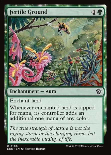 Fertile Ground, Magic card ECC 106 — Lorwyn Eclipsed Commander set