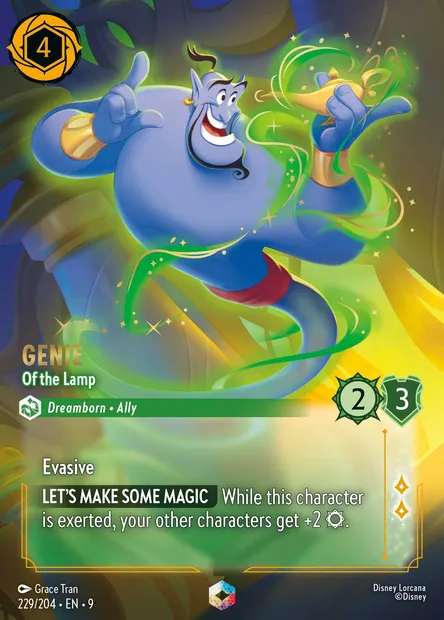Genie - Of the Lamp, Disney Lorcana card CH9-229 — Fabled set