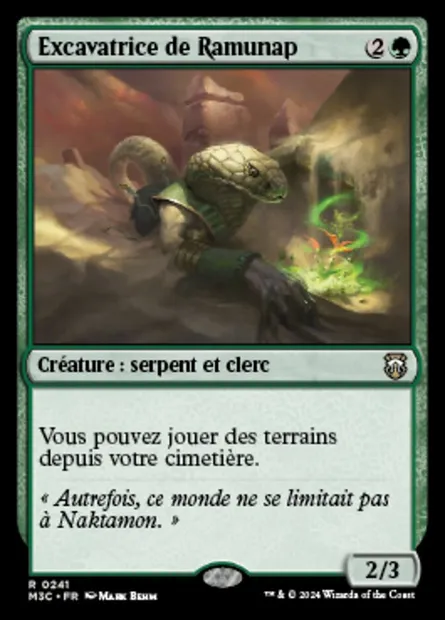 Excavatrice de Ramunap, carte Magic M3C 241 — extension Modern Horizons 3 Commander