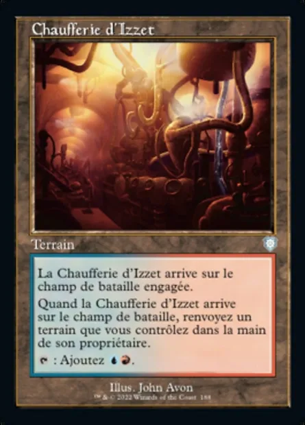 Chaufferie d'Izzet, carte Magic BRC 188 — extension The Brothers' War Commander