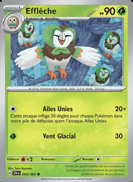 Efflèche, carte Pokémon SFA 004 — extension Fable Nébuleuse