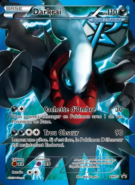 Darkrai, carte Pokémon BW 73 — extension Promo BW