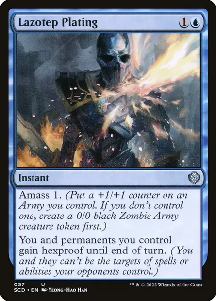 Lazotep Plating, Magic card SCD 57 — Starter Commander Decks set