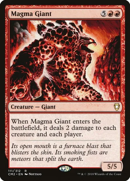 Géant de magma, carte Magic CM2 111 — extension Commander Anthology Volume II