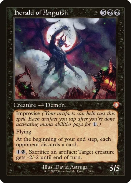 Herald of Anguish, Magic card BRC 108 — The Brothers' War Commander set