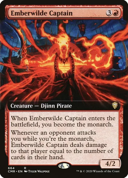 Emberwilde Captain, Magic card CMR 664 — Commander Legends set