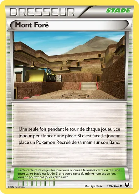 Mont Foré, carte Pokémon DEX 101 — extension Explorateurs Obscurs