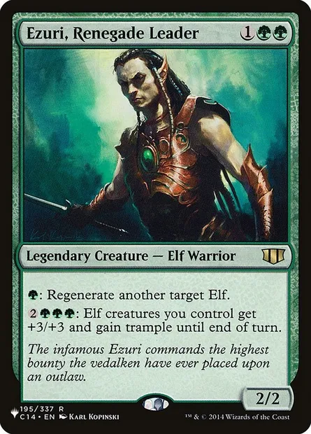 Ezuri, Renegade Leader, Magic card PLST C14-195 — The List set