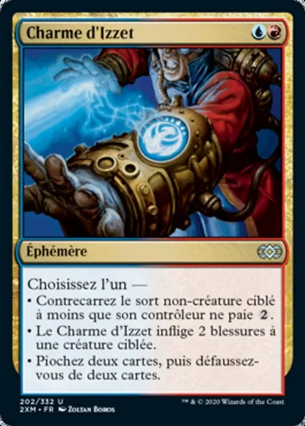 Charme d'Izzet, carte Magic 2XM 202 — extension Double Masters