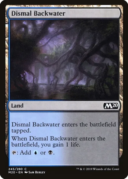 Dismal Backwater, Magic card M20 245 — Core Set 2020 set