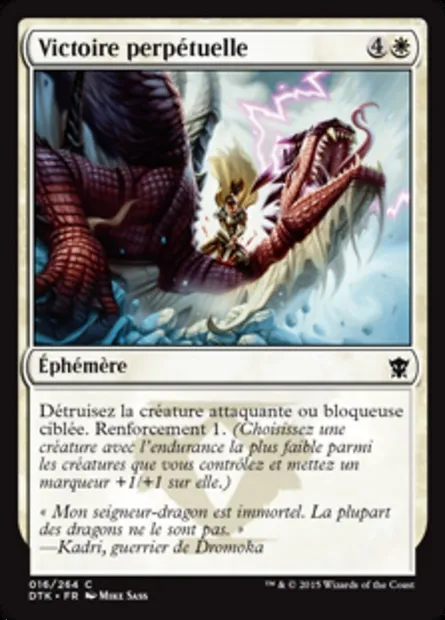 Victoire perpétuelle, carte Magic DTK 16 — extension Les Dragons de Tarkir