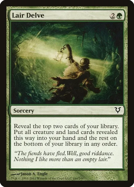 Lair Delve, Magic card AVR 184 — Avacyn Restored set