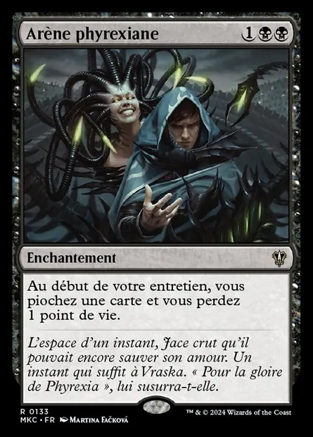 Arène phyrexiane, carte Magic MKC 133 — extension Murders at Karlov Manor Commander