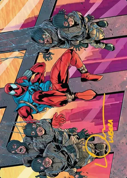 Scarlet Spider, Ben Reilly // Scarlet Spider, Ben Reilly, Magic card ASPM 38 — Marvel's Spider-Man Art Series set