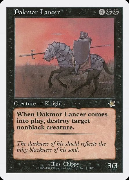 Dakmor Lancer, Magic card S99 71 — Starter 1999 set