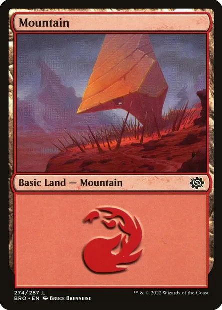 Mountain, Magic card BRO 274 — The Brothers' War set