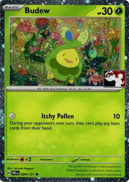 Budew, Pokémon card PPS 004h — Play! Pokémon Prize Pack Series set