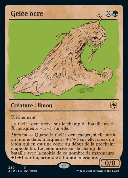 Gelée ocre, carte Magic AFR 330 — extension Forgotten Realms: Aventures dans les Royaumes Oubliés