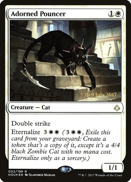 Adorned Pouncer, Magic card PHOU 2s — Hour of Devastation Promos set
