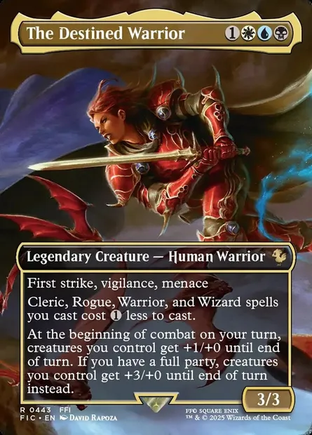 The Destined Warrior, Magic card FIC 443 — Final Fantasy Commander set