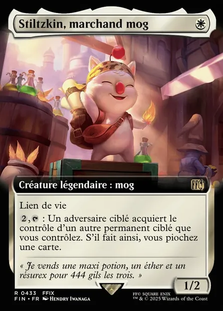 Stiltzkin, marchand mog, carte Magic FIN 433 — extension Final Fantasy
