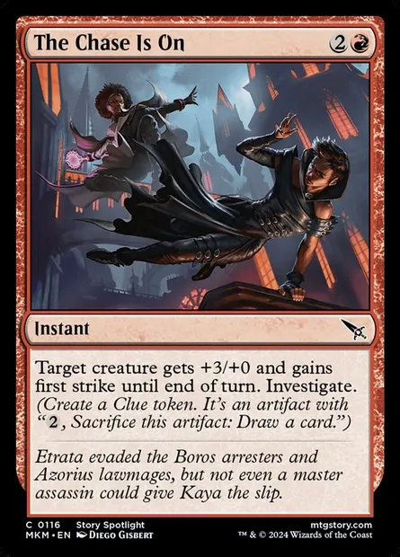 The Chase Is On, Magic card MKM 116 — Murders at Karlov Manor set