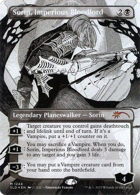 Sorin, Imperious Bloodlord, Magic card SLD 1244 — Secret Lair Drop set