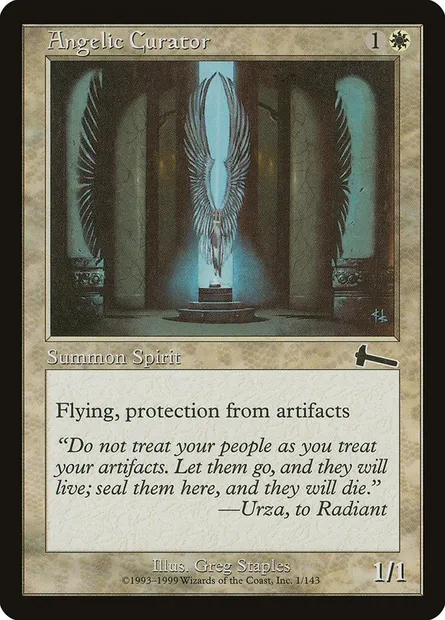 Angelic Curator, Magic card ULG 1 — Urza's Legacy set