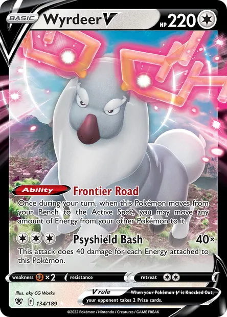 Wyrdeer V, Pokémon card ASR 134 — Astral Radiance set