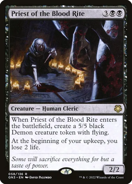 Priest of the Blood Rite, Magic card GN3 58 — Game Night: Free-for-All set