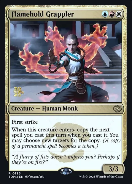Lutteuse porteflamme, carte Magic PTDM 185s — extension Tarkir: Dragonstorm Promos