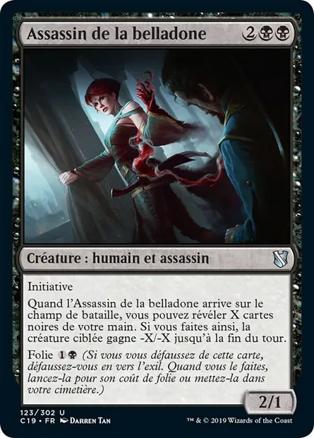 Assassin de la belladone, carte Magic C19 123 — extension Commander 2019