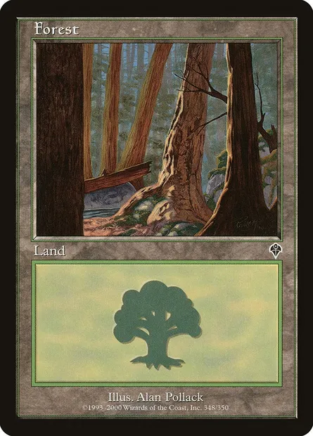 Forêt, carte Magic INV 348 — extension Invasion